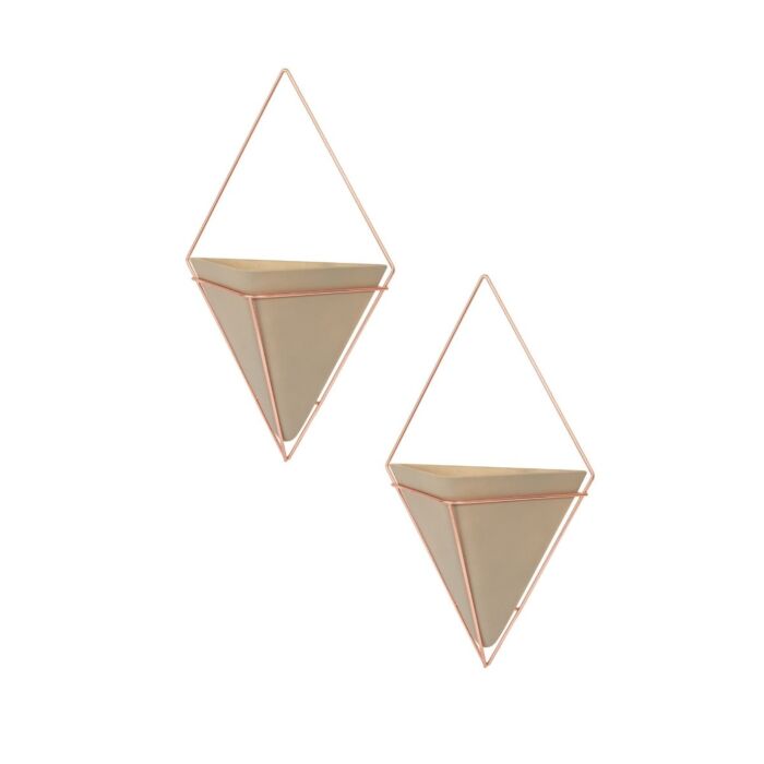 Umbra - Trigg Wall Display - Concrete Copper - Small